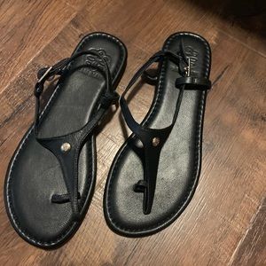 Black sandals never worn!